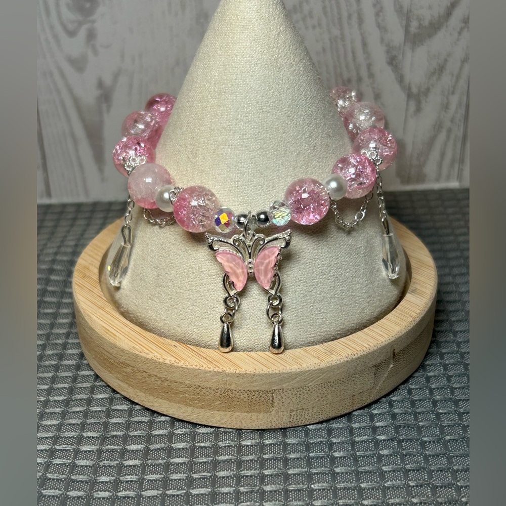 Pink and Gold Bracelet Set - Picture 2 of 6